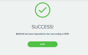 MoneyPak Deposit Success - $500 has been successfully deposited to the card - new-moneypak.com